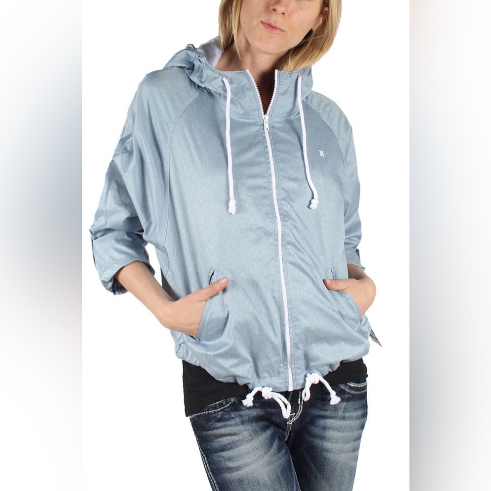 NWOT Hurley Women's Sky Blue Utility Jacket